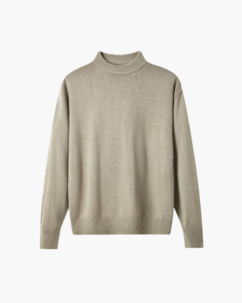 100% Premium Wool Turtleneck - Old Money