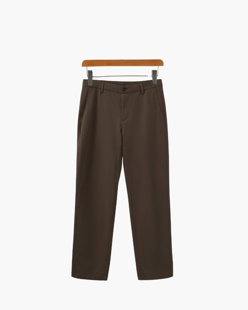 Wool Blend Trousers - Old Money