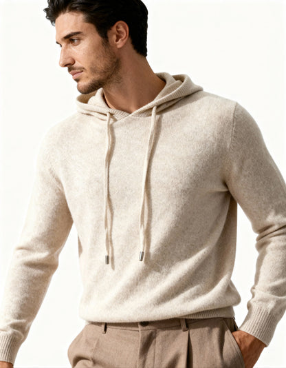 100% Cashmere Hoodie - Old Money